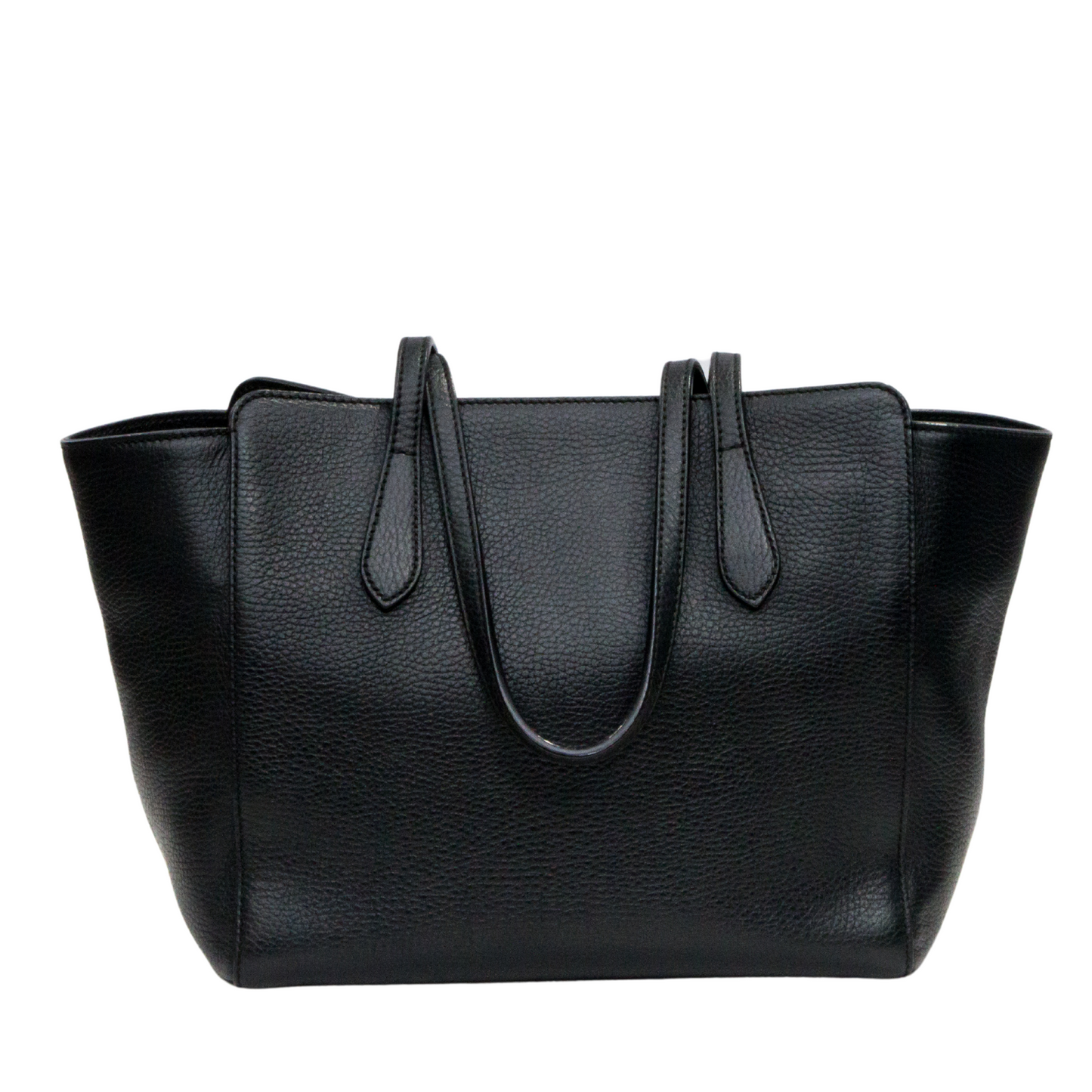 GUCCI SWING LEATHER MEDIUM TOP HANDLE BAG