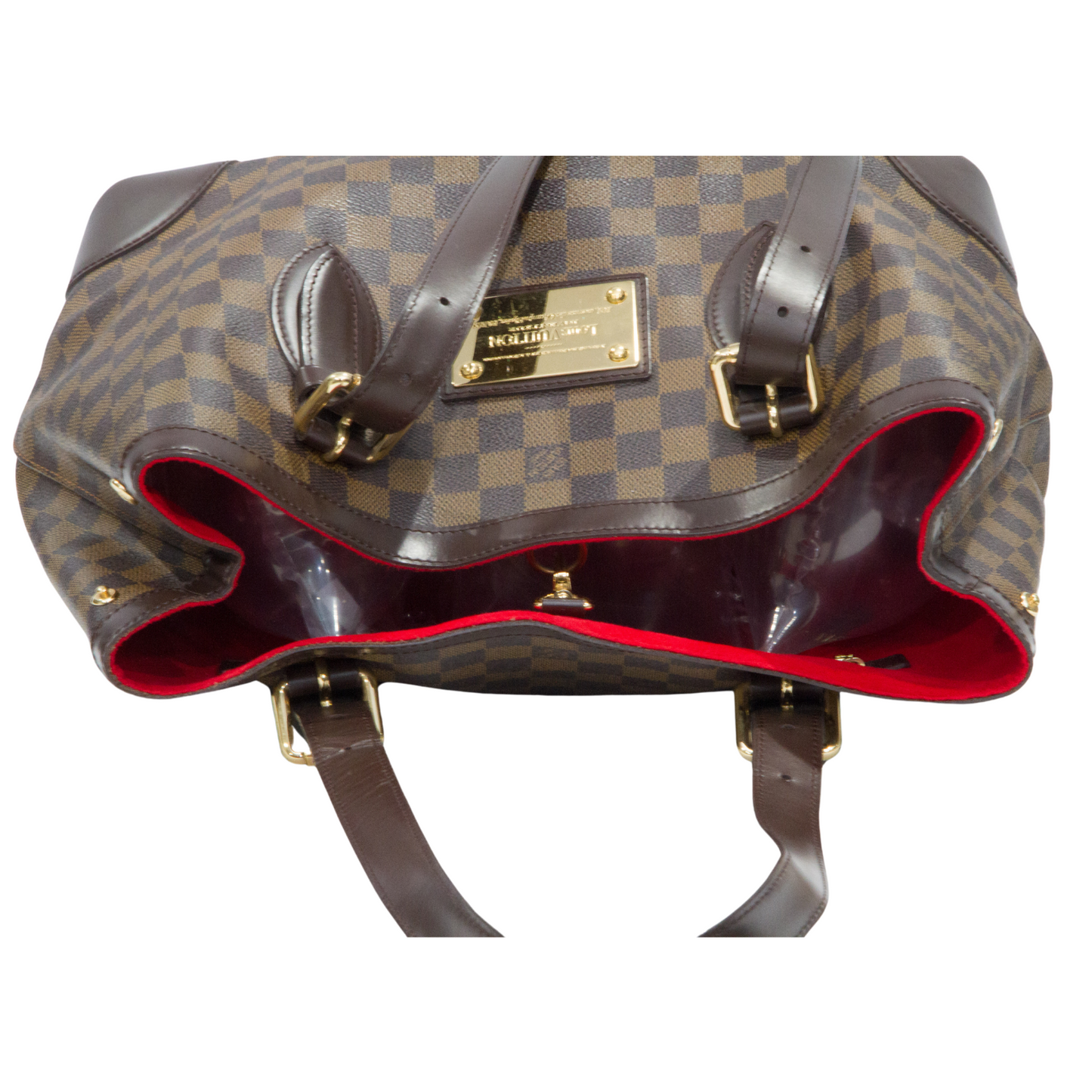 LOUIS VUITTON DAMIER EBENE CANVAS HAMPSTEAD MM SHOULDER BAG CA2037