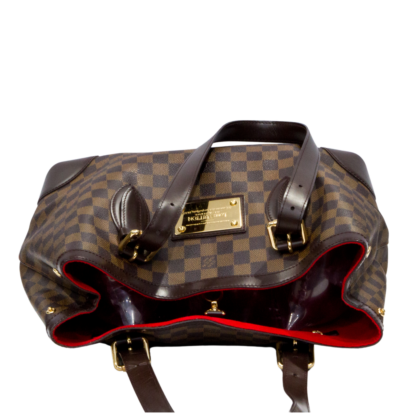 LOUIS VUITTON DAMIER EBENE CANVAS HAMPSTEAD MM SHOULDER BAG CA2037