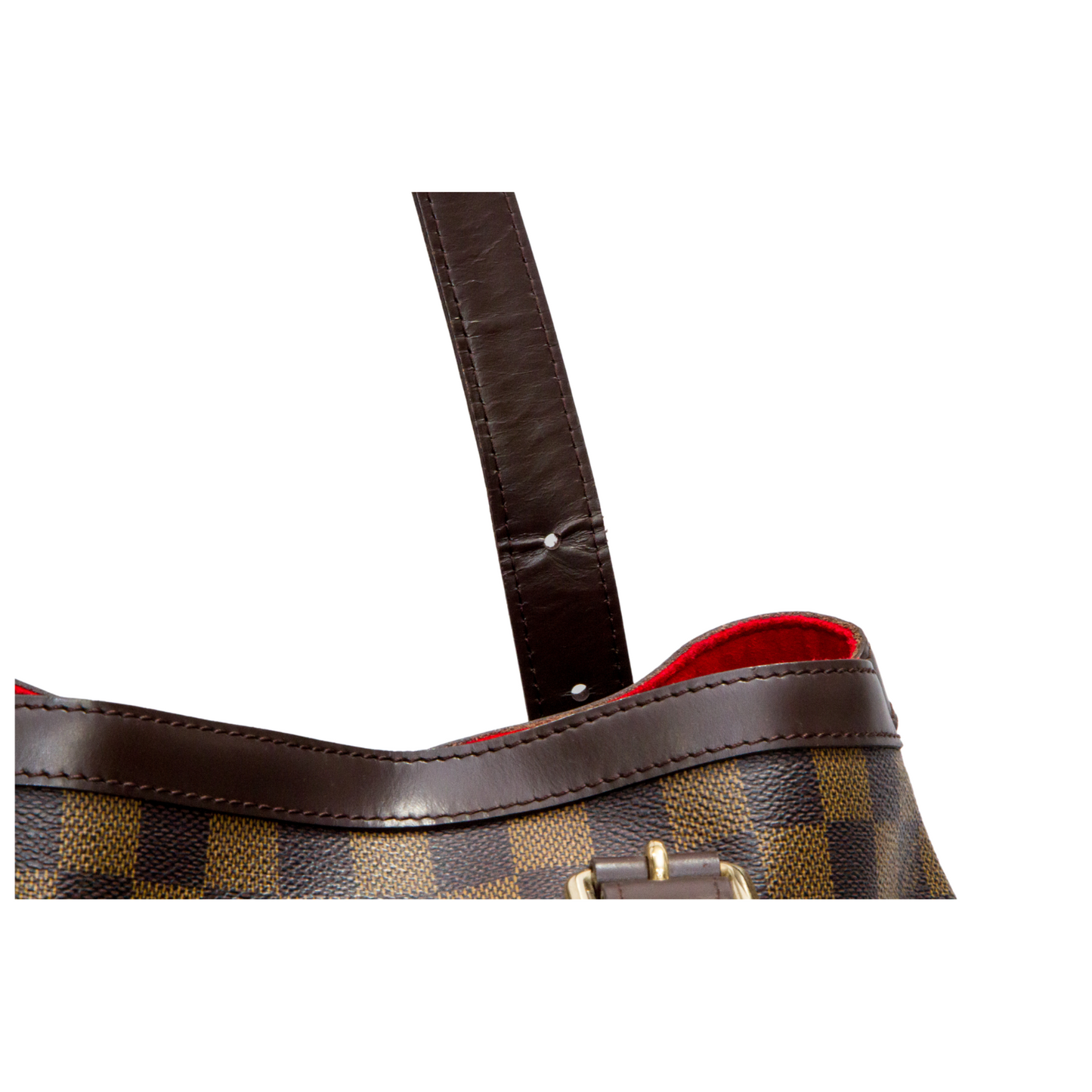 LOUIS VUITTON DAMIER EBENE CANVAS HAMPSTEAD MM SHOULDER BAG CA2037