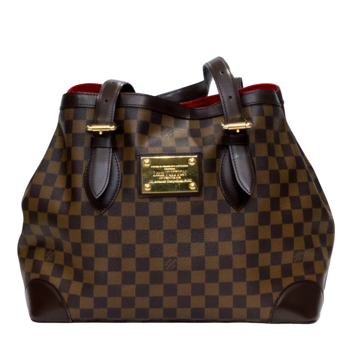 LOUIS VUITTON DAMIER EBENE CANVAS HAMPSTEAD MM SHOULDER BAG CA2037