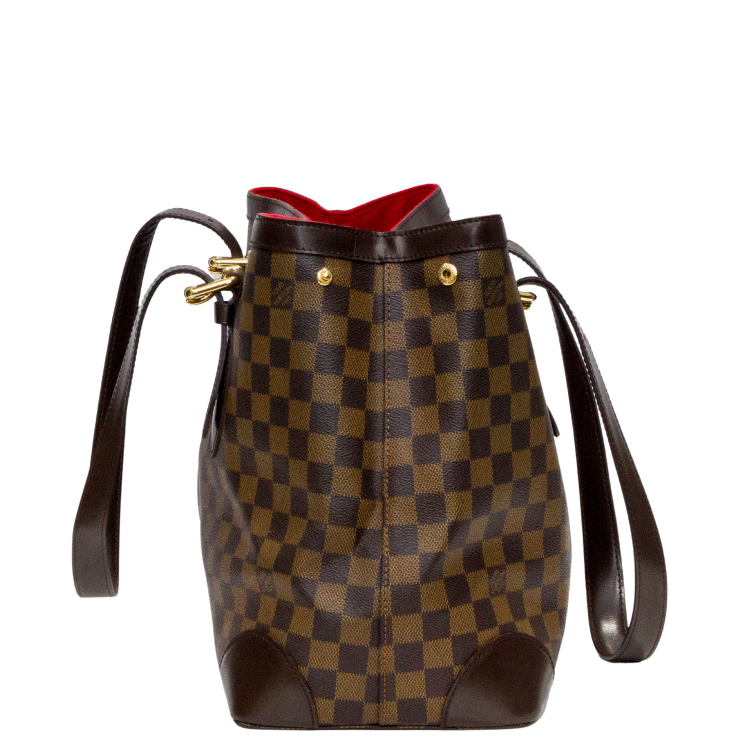 LOUIS VUITTON DAMIER EBENE CANVAS HAMPSTEAD MM SHOULDER BAG CA2037