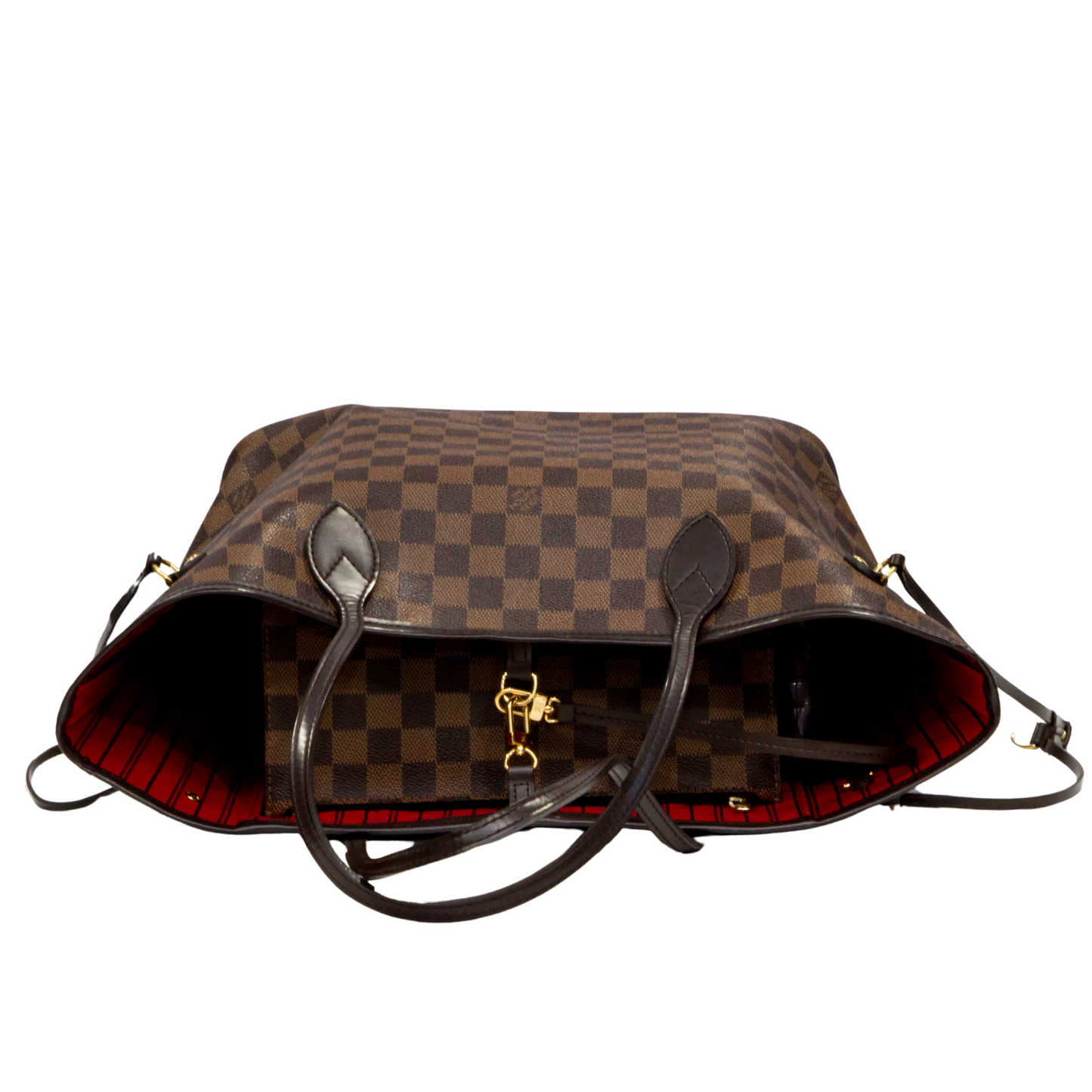 LOUIS VUITTON DAMIER EBENE CANVAS NEVERFULL MM TOTE BAG AR2144