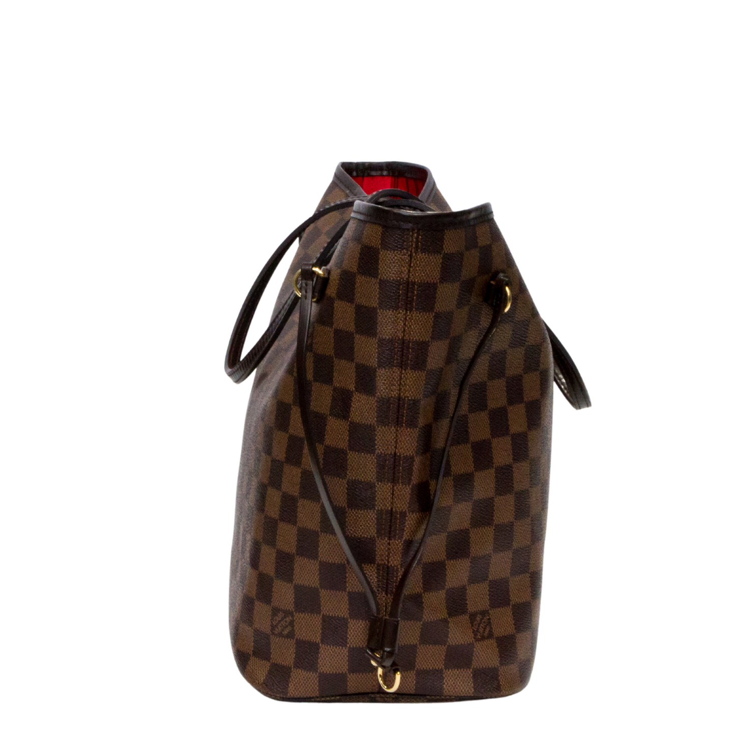 LOUIS VUITTON DAMIER EBENE CANVAS NEVERFULL MM TOTE BAG AR2144