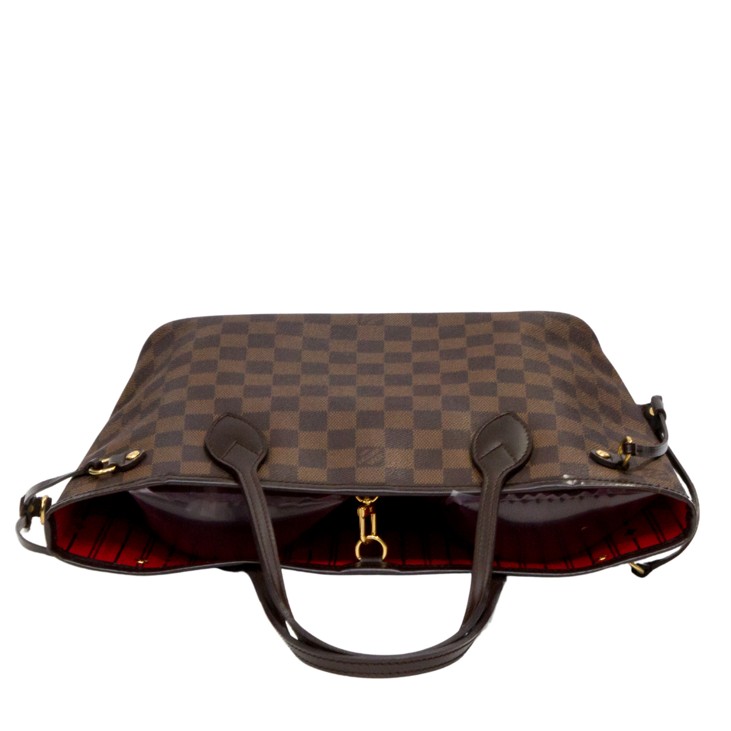 LOUIS VUITTON DAMIER EBENE CANVAS NEVERFULL PM TOTE BAG V12141