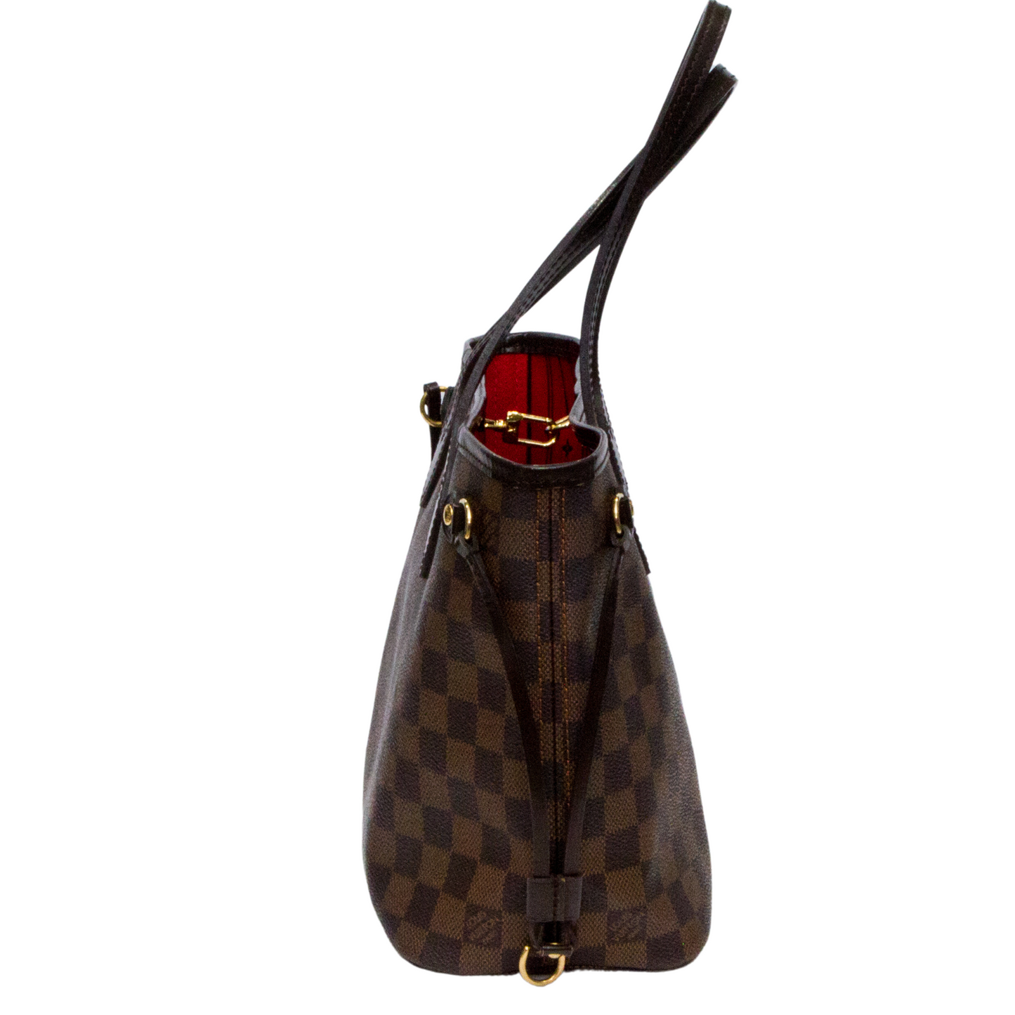 LOUIS VUITTON DAMIER EBENE CANVAS NEVERFULL PM TOTE BAG SD1029