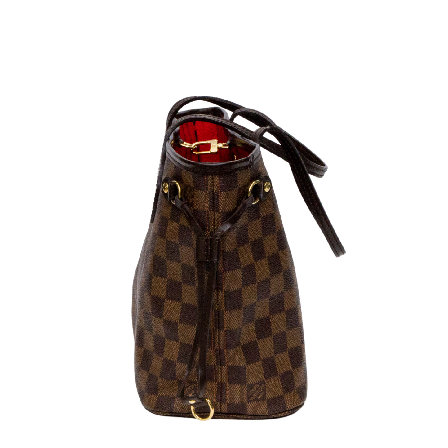 LOUIS VUITTON DAMIER EBENE CANVAS NEVERFULL PM TOTE BAG SD1029