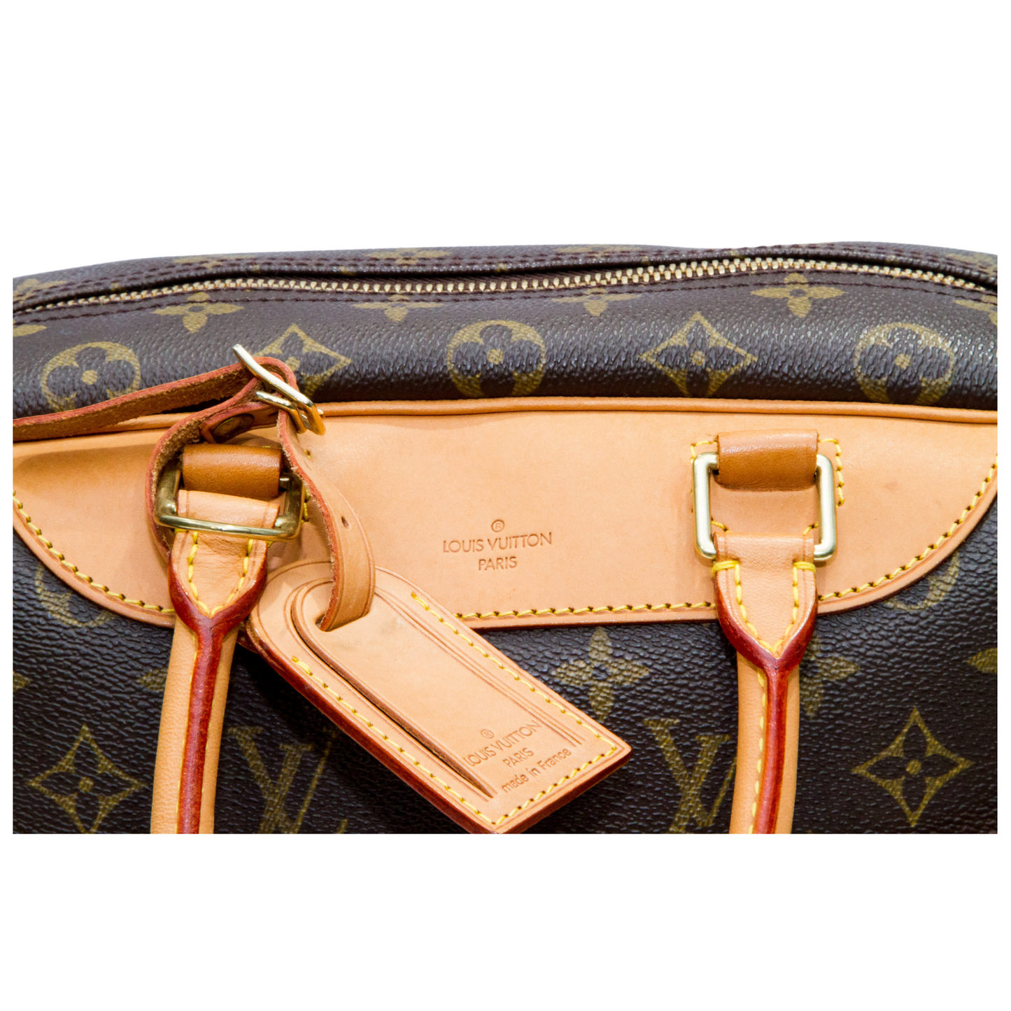 LOUIS VUITTON MONOGRAM CANVAS DEAUVILLE TOP HANDLE VINTAGE BAG M80042