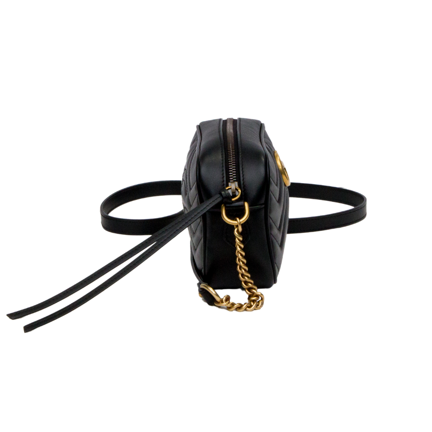 GUCCI MARMONT MATELASSE MINI LEATHER SHOULDER BAG