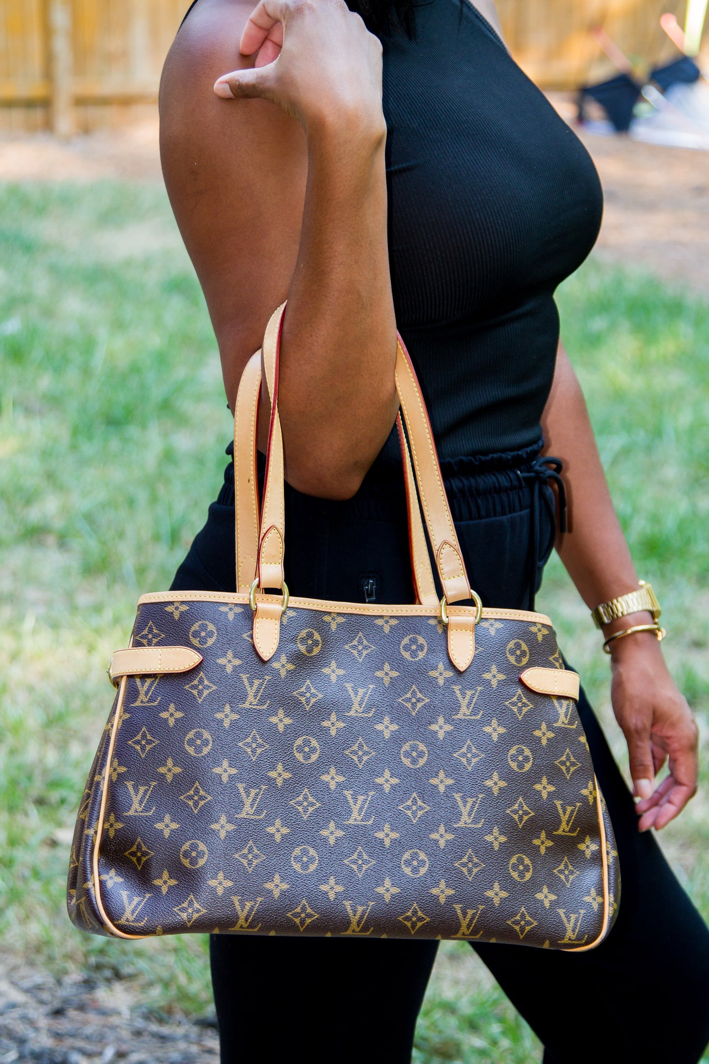 LOUIS VUITTON MONOGRAM CANVAS BATIGNOLLES HORIZONTAL SHOULDER BAG SA2048
