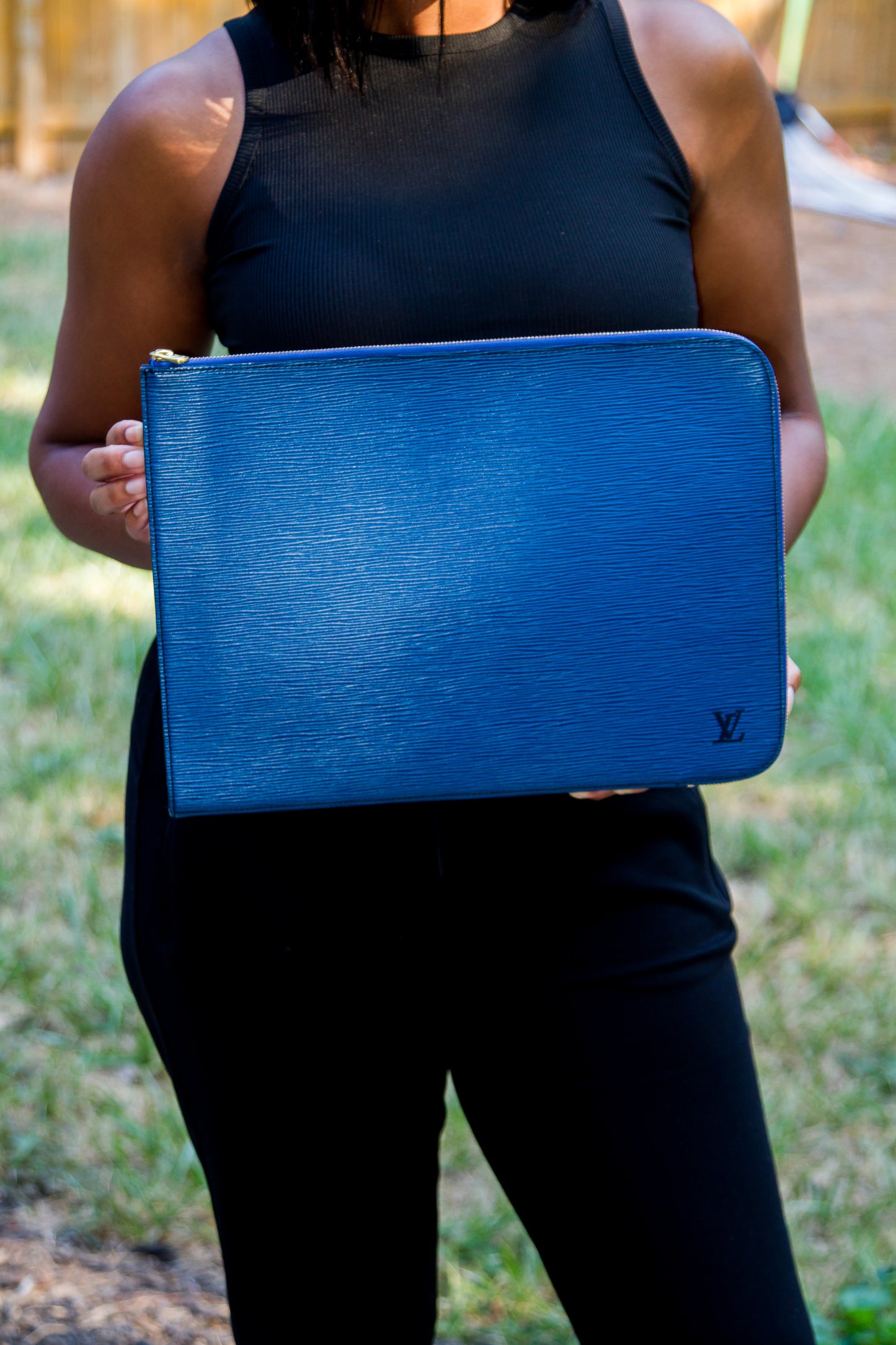 LOUIS VUITTON VINTAGE EPI POCHETTE DOCUMENT PORTFOLIO CASE