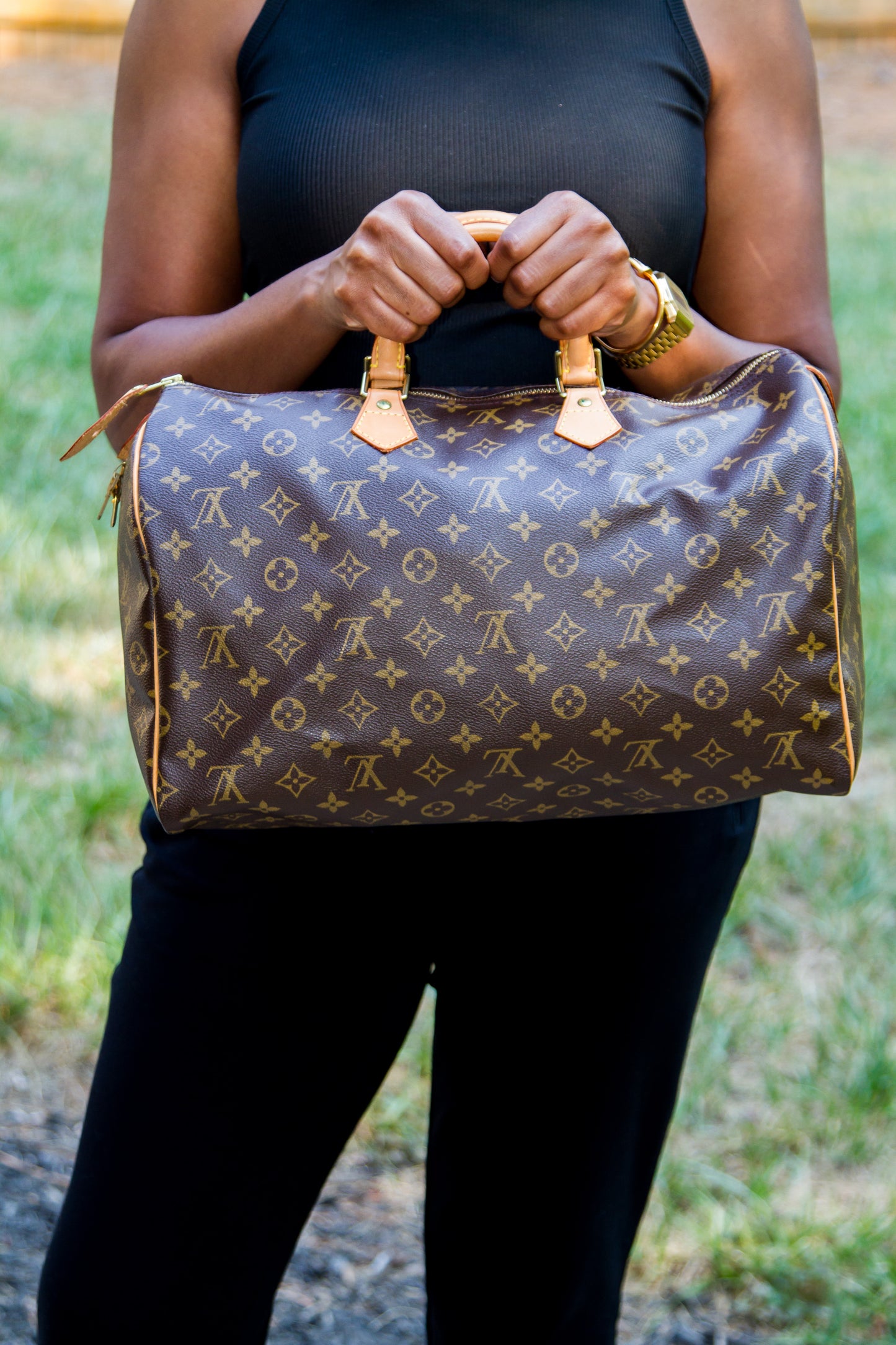 LOUIS VUITTON MONOGRAM CANVAS SPEEDY 25 TOP HANDLE BAG SP0916