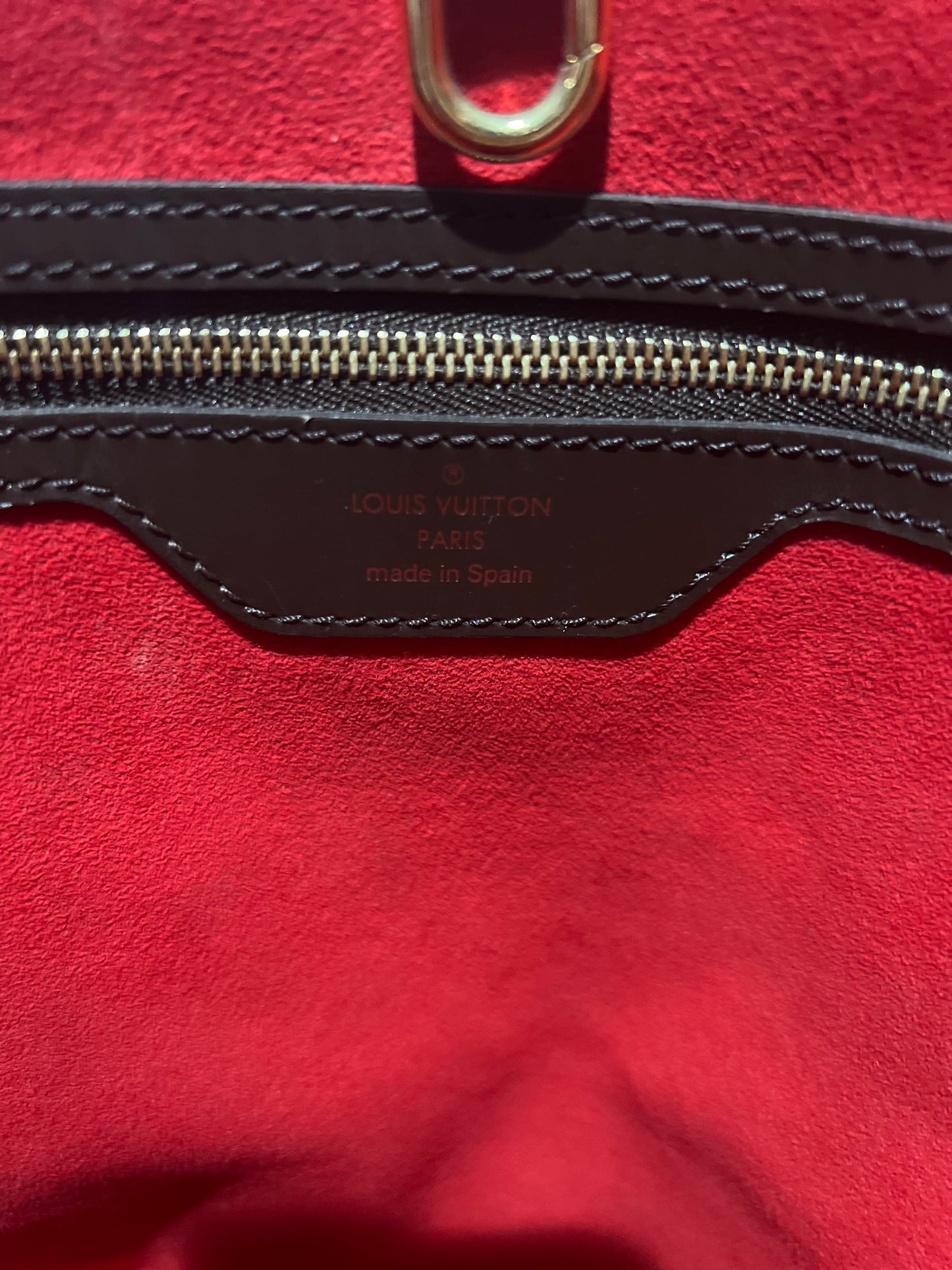 LOUIS VUITTON DAMIER EBENE CANVAS HAMPSTEAD MM SHOULDER BAG CA2037