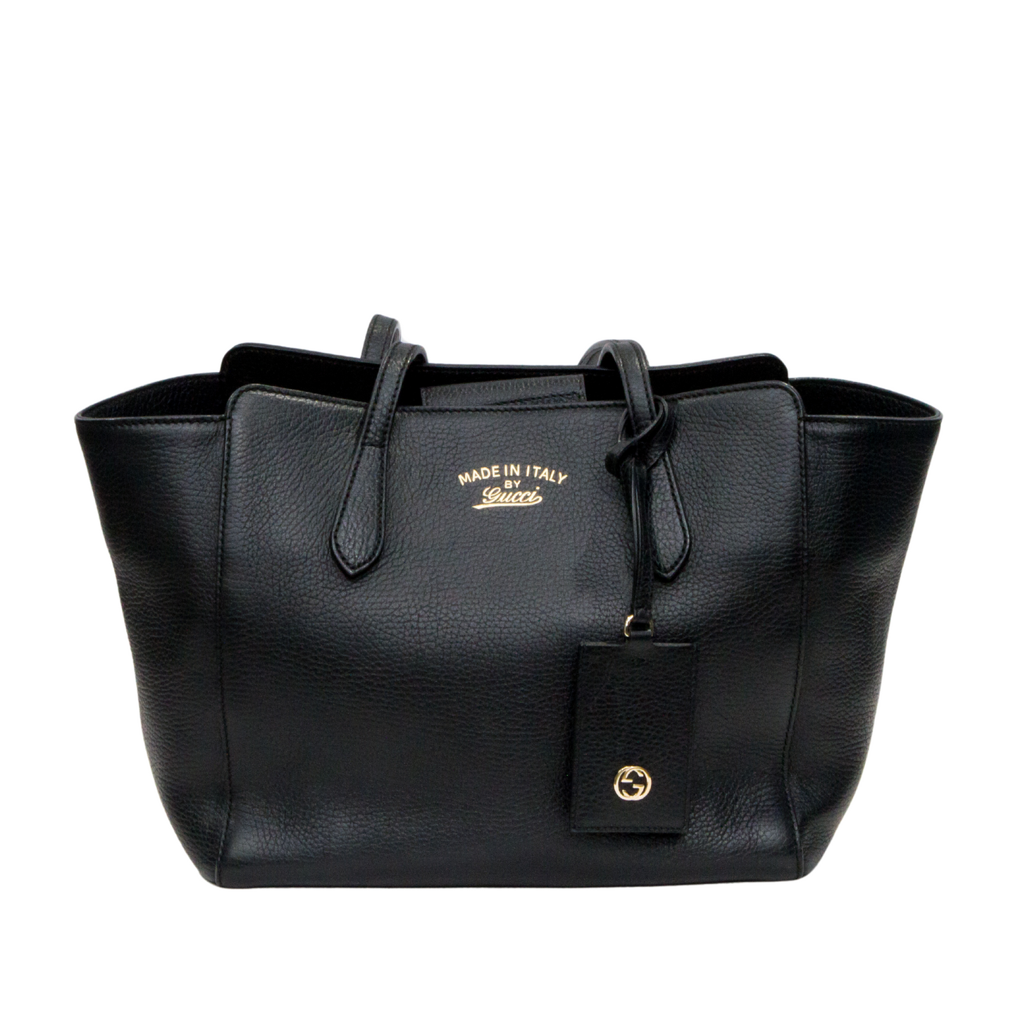 GUCCI SWING LEATHER MEDIUM TOP HANDLE BAG